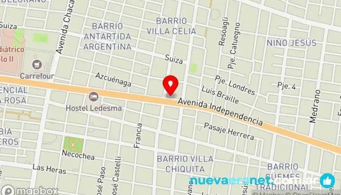 mapa de La Reina Corrientes Panadería, Mayorista en Corrientes