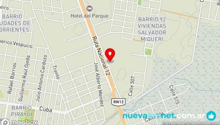 mapa de La Reina Corrientes Panadería mayorista, Panadería en Corrientes