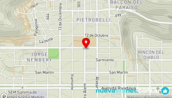 mapa de La Reina Panadería en Comodoro Rivadavia