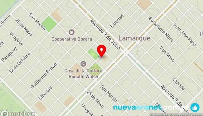 mapa de La Reina Panadería en Lamarque