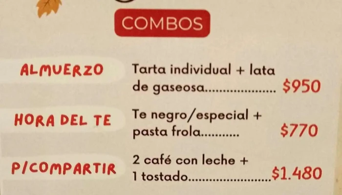 La Romanina Panaderia Y Cafeteria Carta - Córdoba