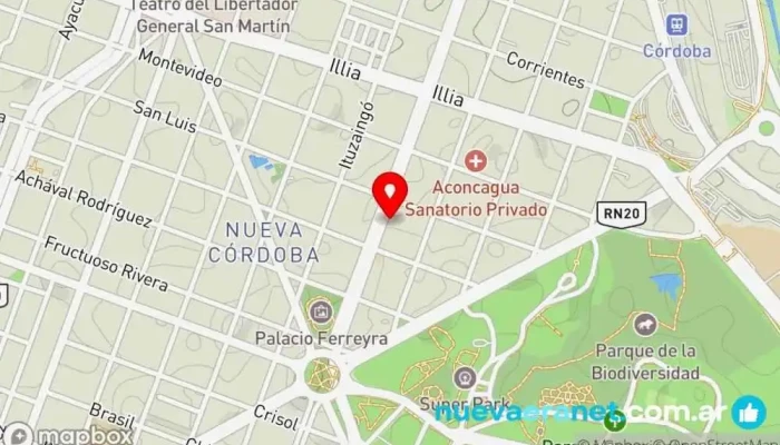 mapa de La Romanina Panaderías Panadería, Cafetería, Delicatessen, Pastelería en Córdoba