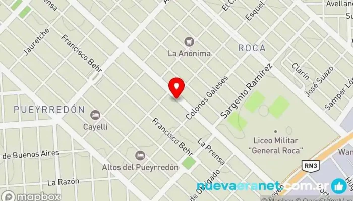 mapa de La Ronda Panadería en Comodoro Rivadavia