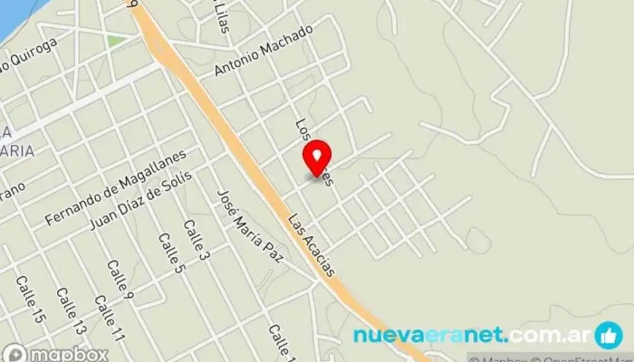 mapa de La rosadita Comercio en Termas de Río Hondo