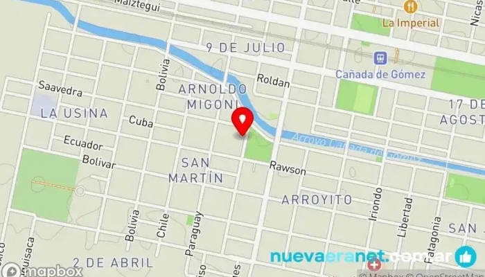mapa de LA ROTI DEL FEIS Supermercado en Cañada de Gomez