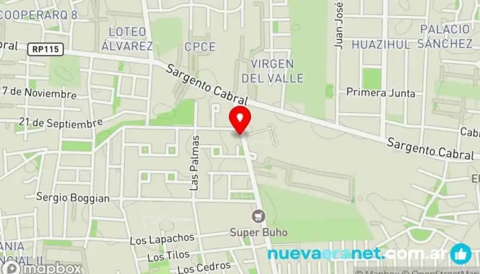 mapa de LA RUSTICA panaderia y resposteria Panadería, Tienda general en Rivadavia