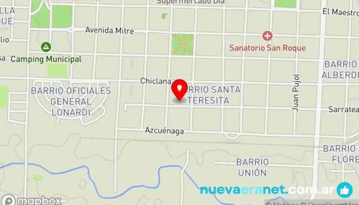 mapa de La Tia Lupe Pastelería en Curuzú Cuatiá
