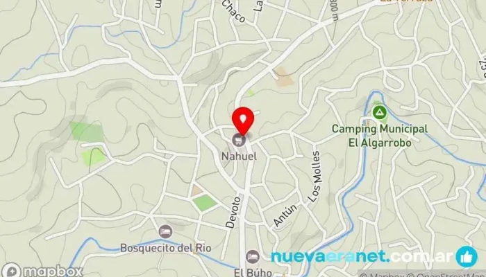 mapa de LA TRANQUERA Restaurante, Café teatro en Agua de Oro