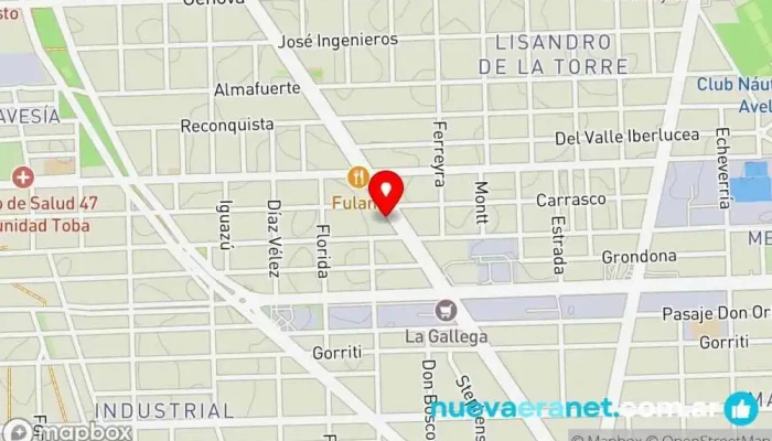 mapa de La Victoria. Panadería, Bar, Pastelería en EOB