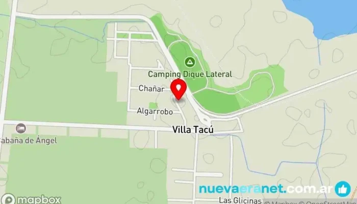 mapa de LA VILLA Casa rural en Villa Tacú