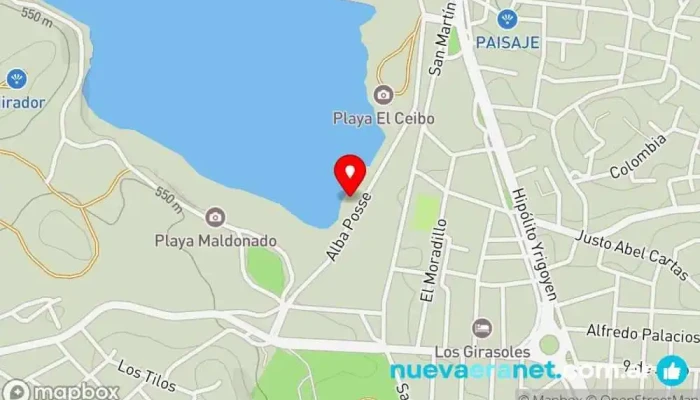 mapa de lago embalse Atracción turística en Embalse