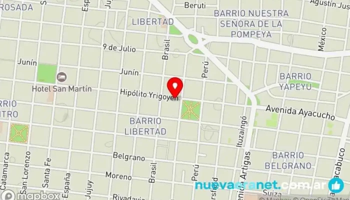 mapa de Lámina comestible Panadería en Corrientes