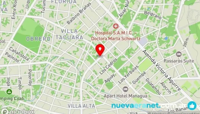 mapa de Lanona Panadería en Puerto Iguazú