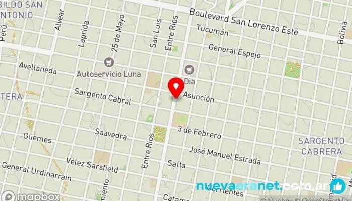 mapa de LaPaste Pastelería en Concordia