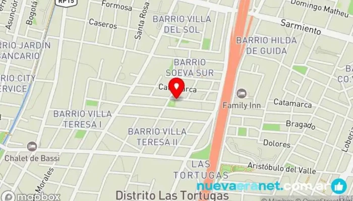 mapa de Las 3 B Panadería en Godoy Cruz