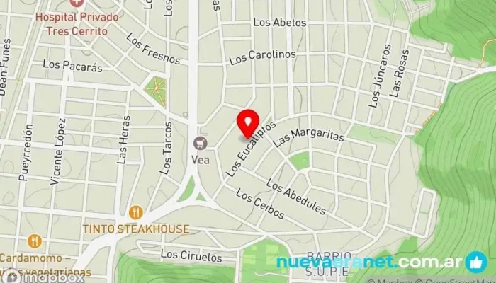 mapa de Las 5 Marias Panadería, Pastelería en Salta