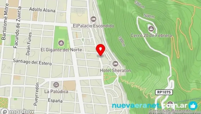 mapa de Las 5 Marias Panadería en Salta