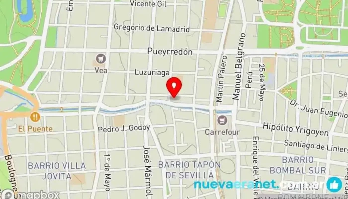 mapa de Las Alsina Pastelería en Mendoza