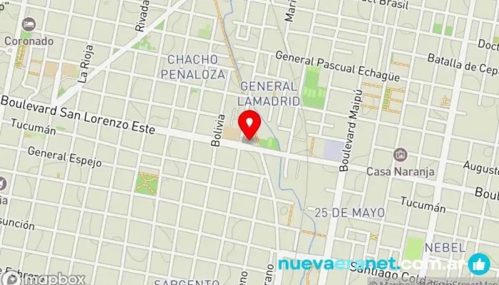 mapa de Las Dos Orillas Panadería en Concordia