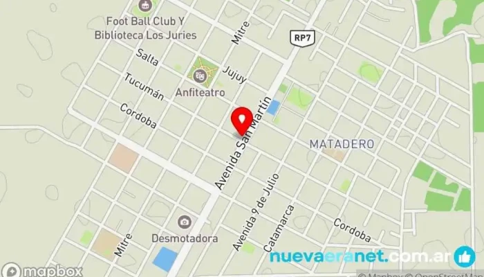 mapa de Las Gamas Condominio en Los Juries