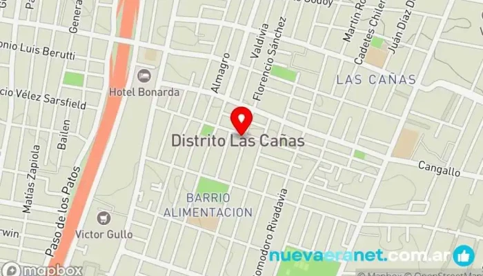 mapa de LAS PALMERAS PANADERÍA Y CONFITERÍA Panadería en Mendoza