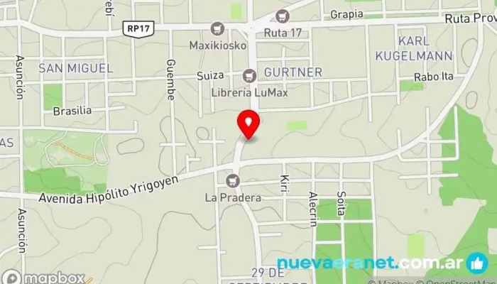 mapa de Las tortas de marce Pastelería en Eldorado