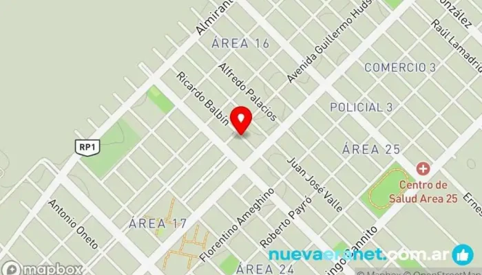 mapa de Laura D. Panadería en Rawson