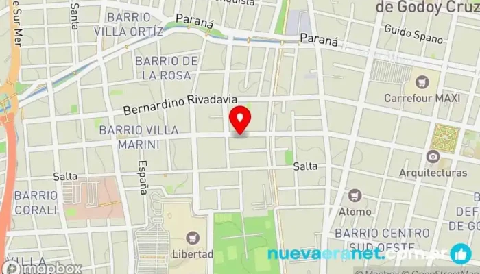 mapa de Lavalle Panadería en Godoy Cruz