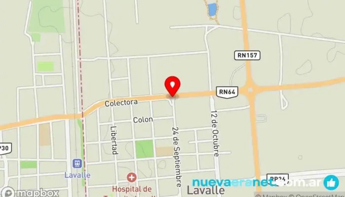 mapa de Lavalle  en Lavalle