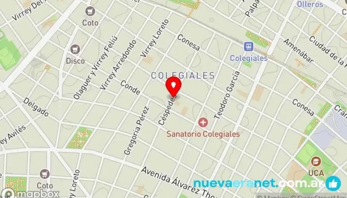 mapa de Le Blé Boulangerie Panadería en Cdad. Autónoma de Buenos Aires