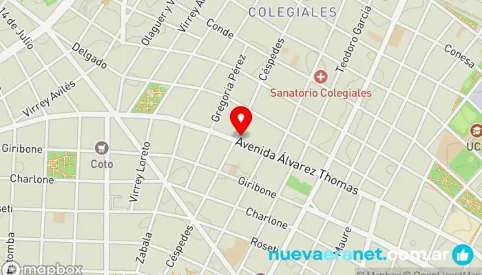 mapa de Le Blé Colegiales Panadería en CCI