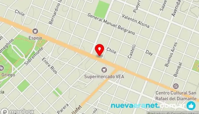 mapa de Le Boulanger (Centro de San Rafael) Panadería, Cafetería, Pastelería en San Rafael