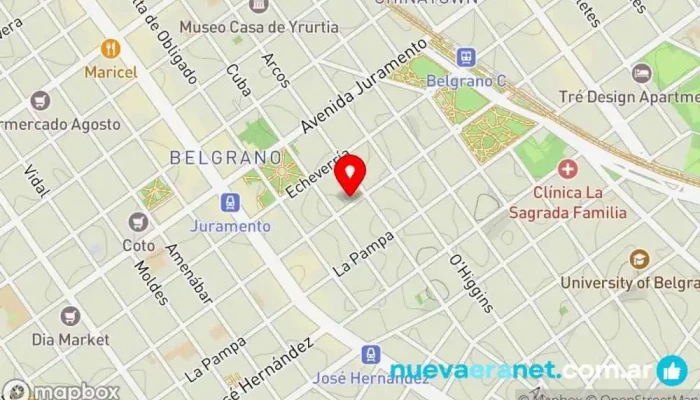 mapa de Le Pain Quotidien Restaurante, Panadería, Restaurante de desayunos, Restaurante de brunch, Cafetería en Cdad. Autónoma de Buenos Aires