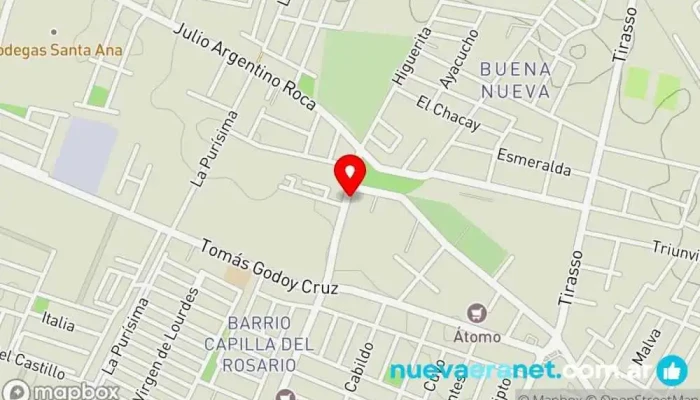 mapa de Le Porte Confiteria Pastelería en Guaymallén