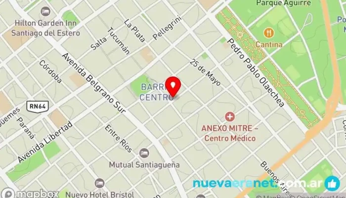 mapa de Legacy Tienda de ropa de hombre en Santiago del Estero