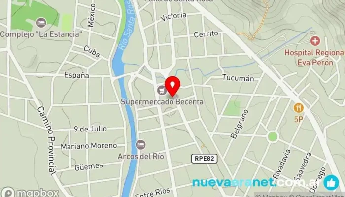 mapa de LIBERTAD Panadería y Pasteleria Panadería en Santa Rosa de Calamuchita