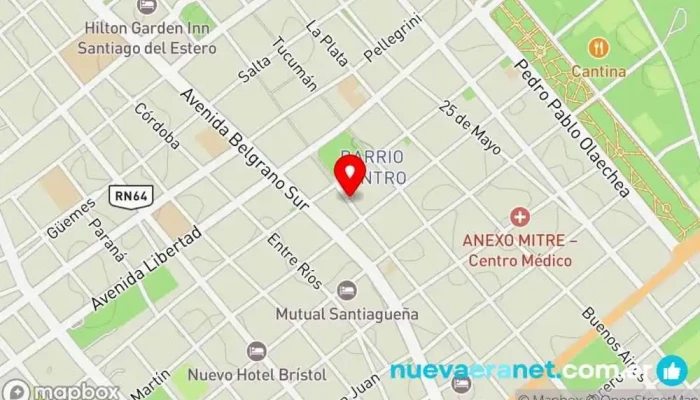 mapa de Lindow Hogar Tienda de electrodomésticos, Tienda de artículos para el hogar en Santiago del Estero