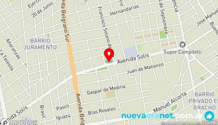 mapa de Lo Bruno Ferreteria Ferretería en Santiago del Estero