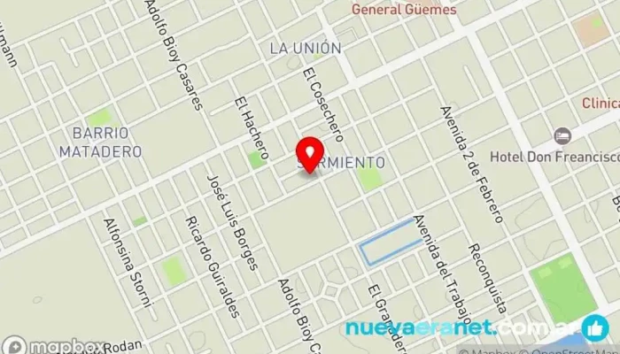 mapa de lo de Ivan Panadería en Juan José Castelli