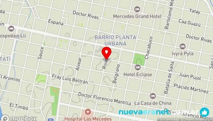 mapa de Lo de Moncho Panadería en Mercedes