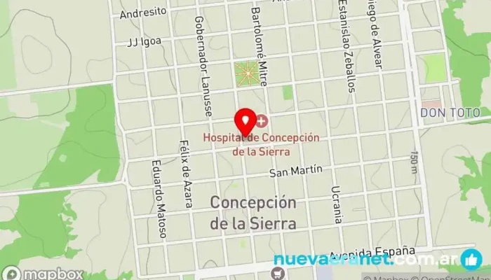 mapa de Lo de Rody Panadería en Concepción de la Sierra