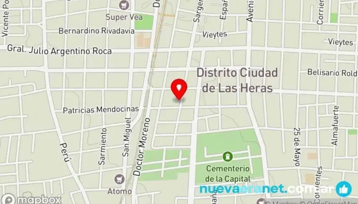 mapa de Lo de Sonia Panadería en Las Heras