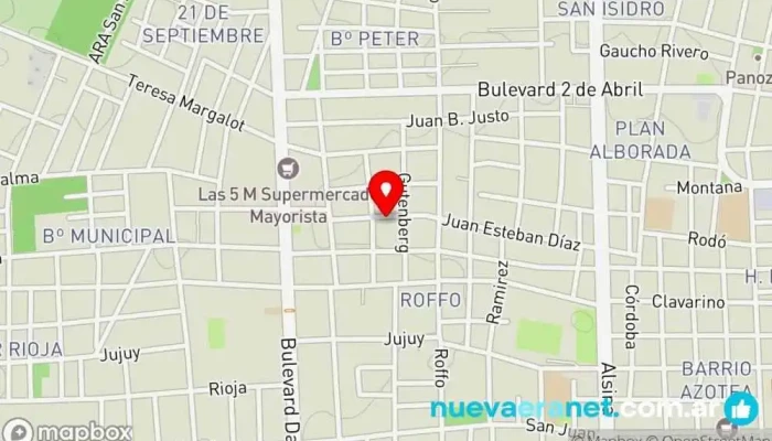 mapa de Loca de Remate Tienda de antigüedades en Gualeguaychú