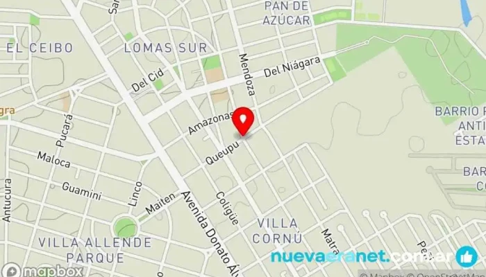 mapa de Lomas sur Atracción turística en Villa Allende