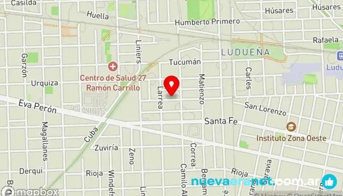 mapa de Lombardo Panadería en Rosario