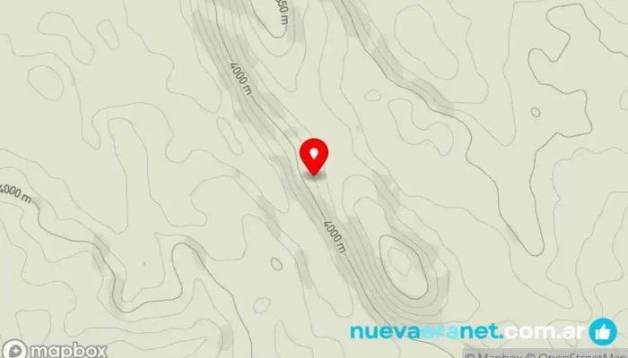 mapa de Los Andes  en Salta