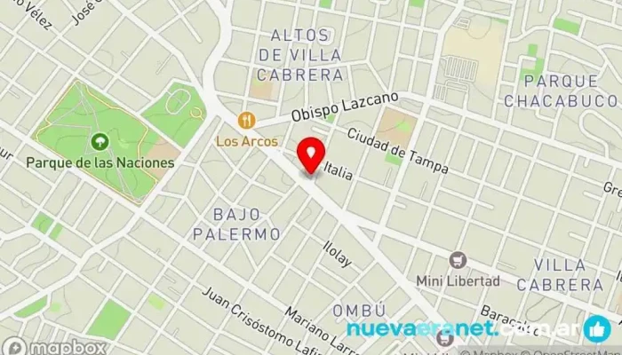 mapa de Los Cubanitos Panadería, Pastelería francesa en Córdoba