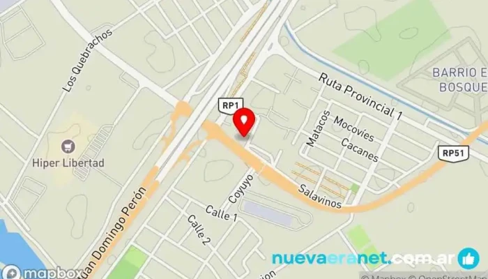 mapa de Los peques Tienda de regalos en La Banda
