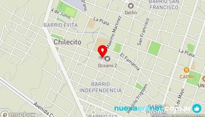 mapa de Los Tres Loritos Tienda de alimentación en Chilecito