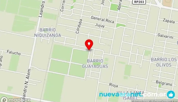 mapa de LOTEO CRISTO REY Panadería en Caucete